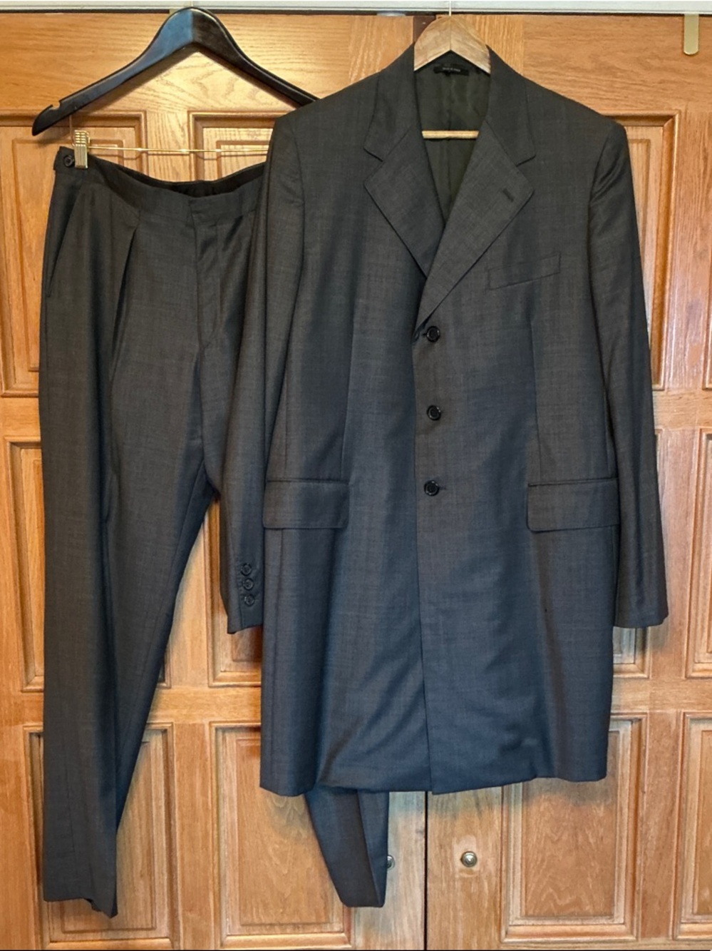 Prada Men's Dark Charcoal Two-Piece Suit